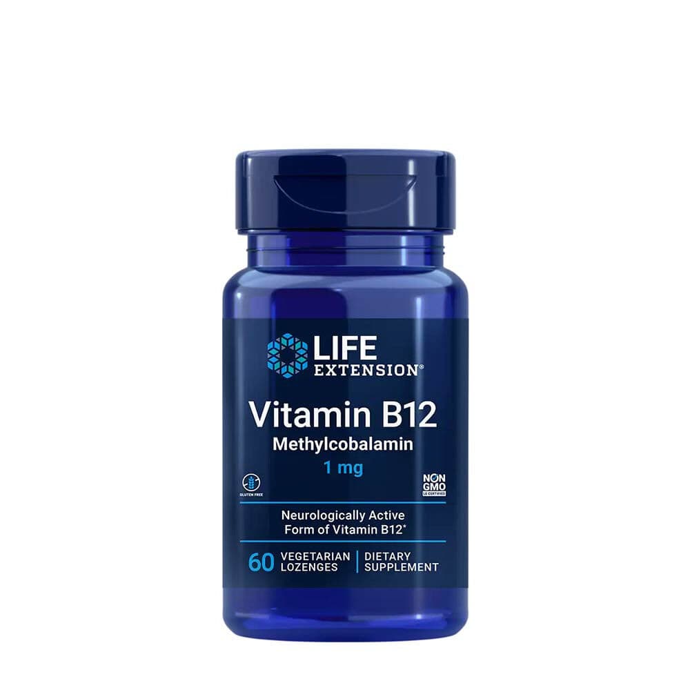 Life Extension – Vitamin B12 Methylcobalamin 1 mg (60 Lozenges)