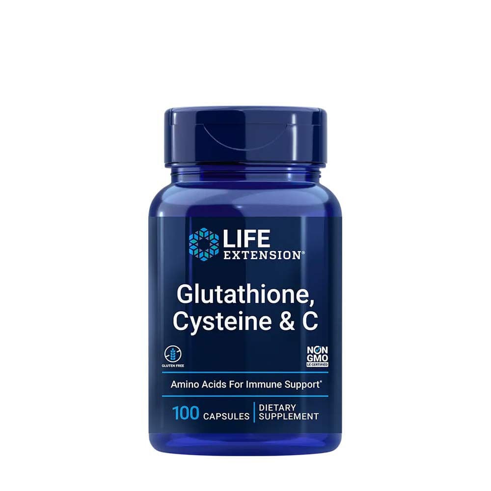 Glutathione, Cysteine & C – 100 caps