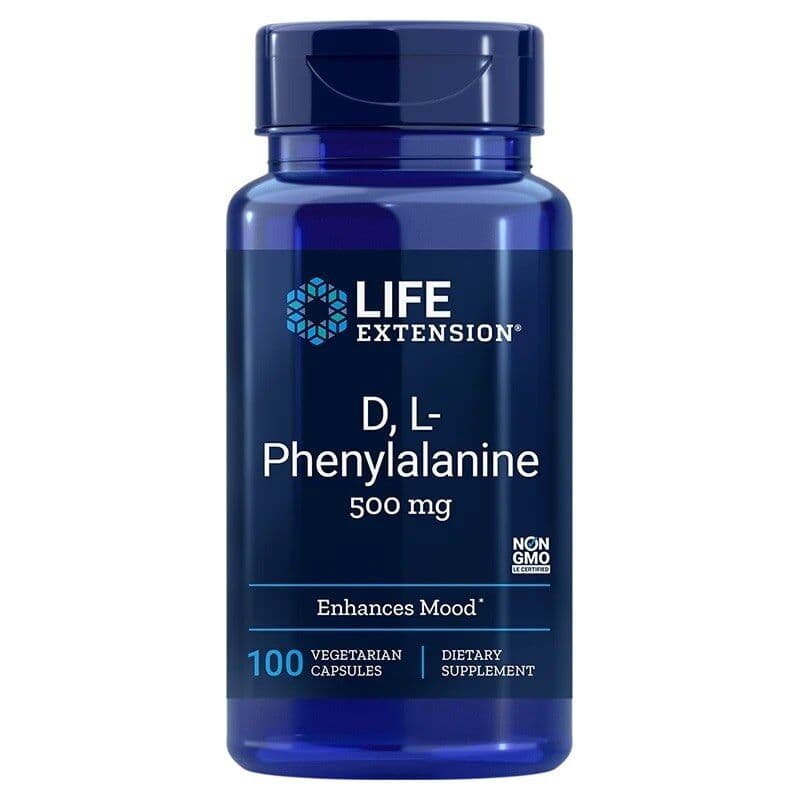 D L-Phenylalanine, 500mg – 100 vcaps