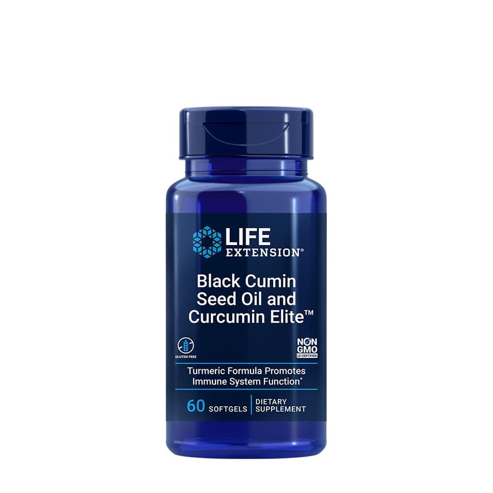 Black Cumin Seed Oil and Curcumin Elite Turmeric Extract - 60 softgels