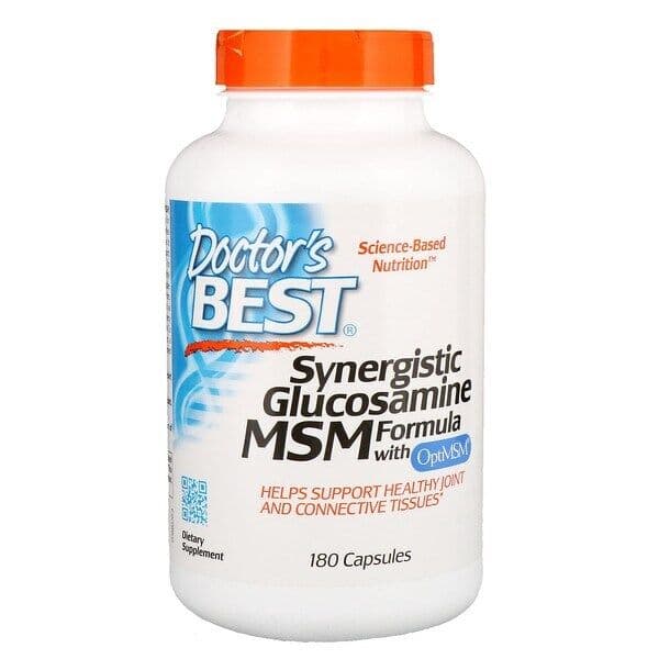 Synergistic Glucosamine MSM Formula with OptiMSM – 180 caps