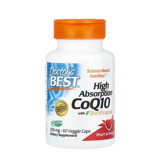 High Absorption CoQ10 with BioPerine, 200mg - 60 vcaps