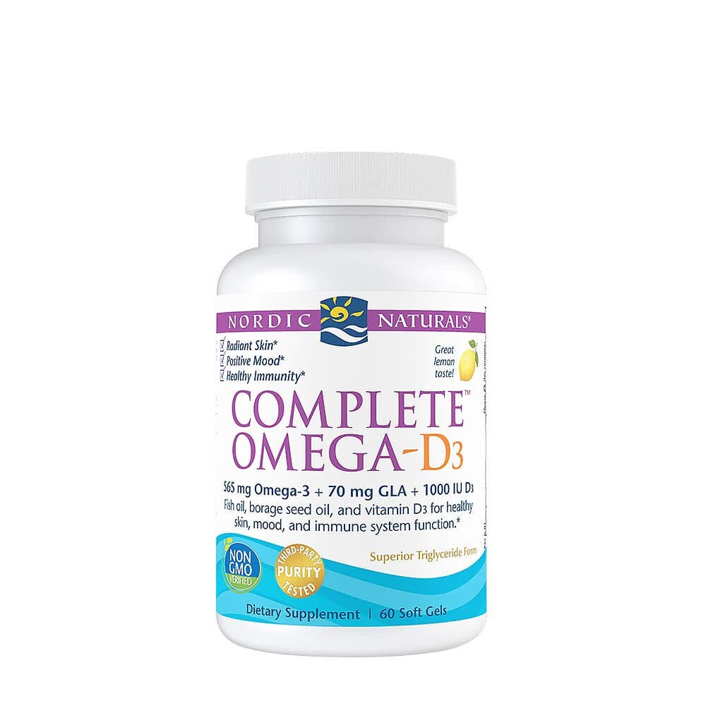 Complete Omega-D3, 565mg Lemon - 60 softgels