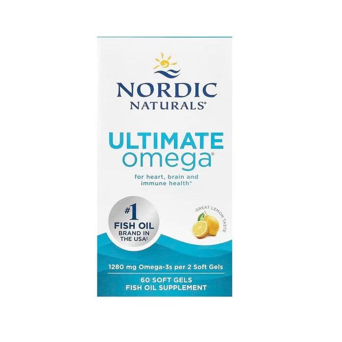Ultimate Omega, 1280mg Lemon – Nordic Naturals – 60 softgels