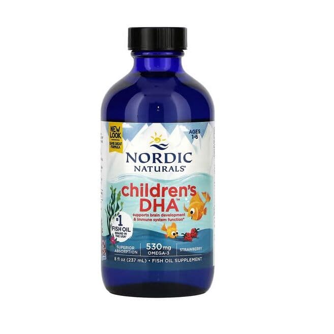 Children's DHA, 530mg Omega-3 Strawberry (EAN 768990027239) - 237 ml.