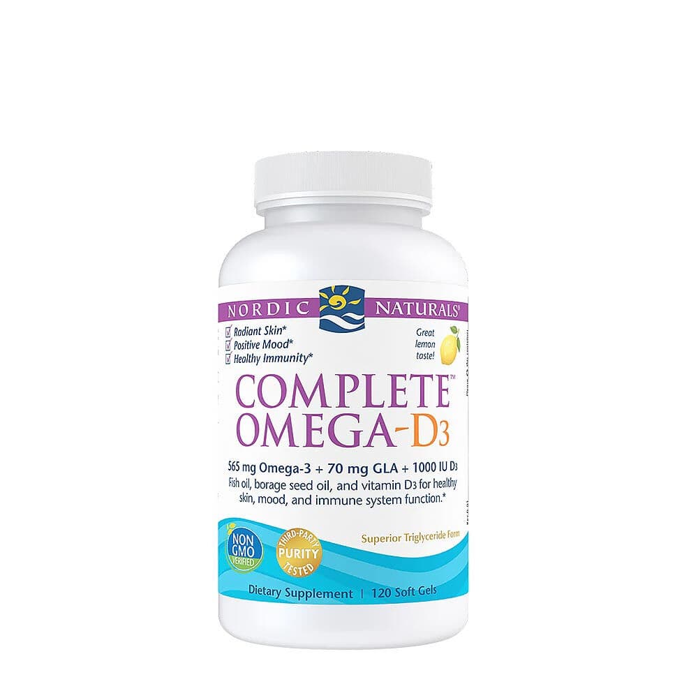 Complete Omega-D3, 565mg Lemon - 120 softgels