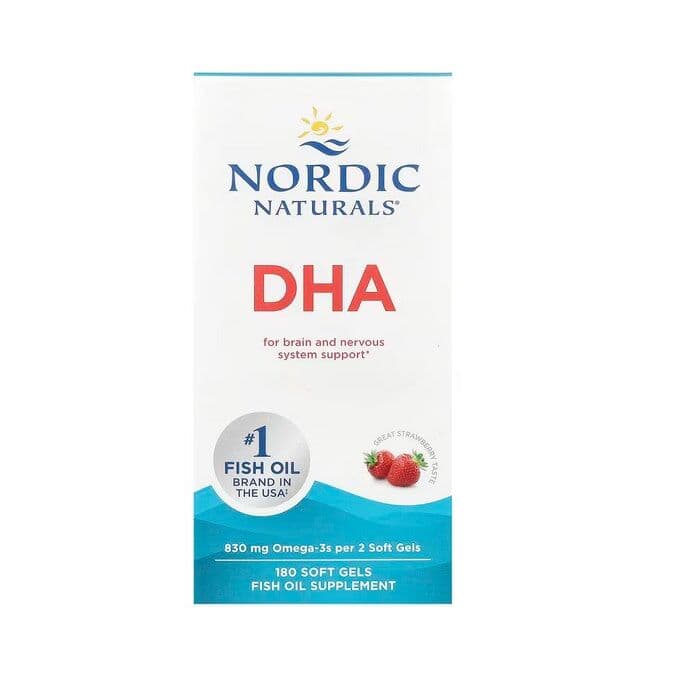 DHA, 830mg Strawberry - 180 softgels