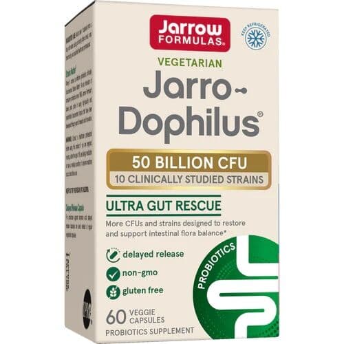 Jarro-Dophilus Ultra Gut Rescue, 50 Billion CFU – 60 vcaps