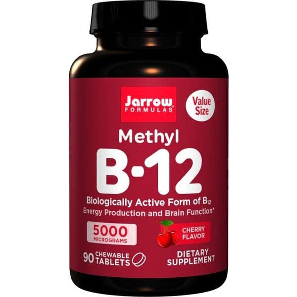 Methyl B-12, 5000mcg (Cherry) – 90 chewable tabs
