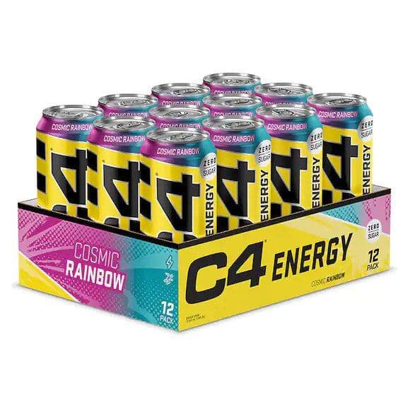 C4 Explosive Energy Drink, Cosmic Rainbow – 12 x 500 ml