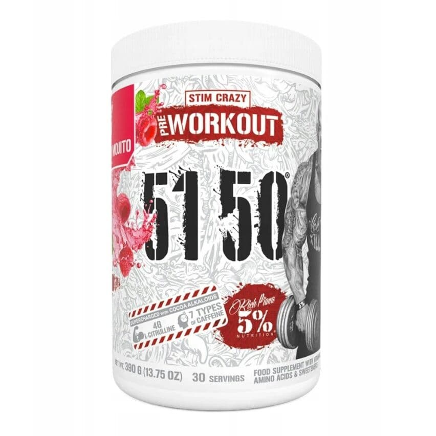 5% Nutrition – 5150 – Legendary Series, Raspberry Mojito – 390g
