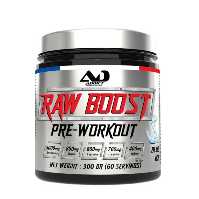Raw Boost Pre-Workout, Blue Ice – 300g