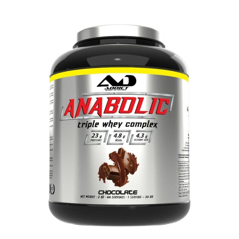 Addict Sport Nutrition – Anabolic Triple Whey Complex, Chocolate – 2000g