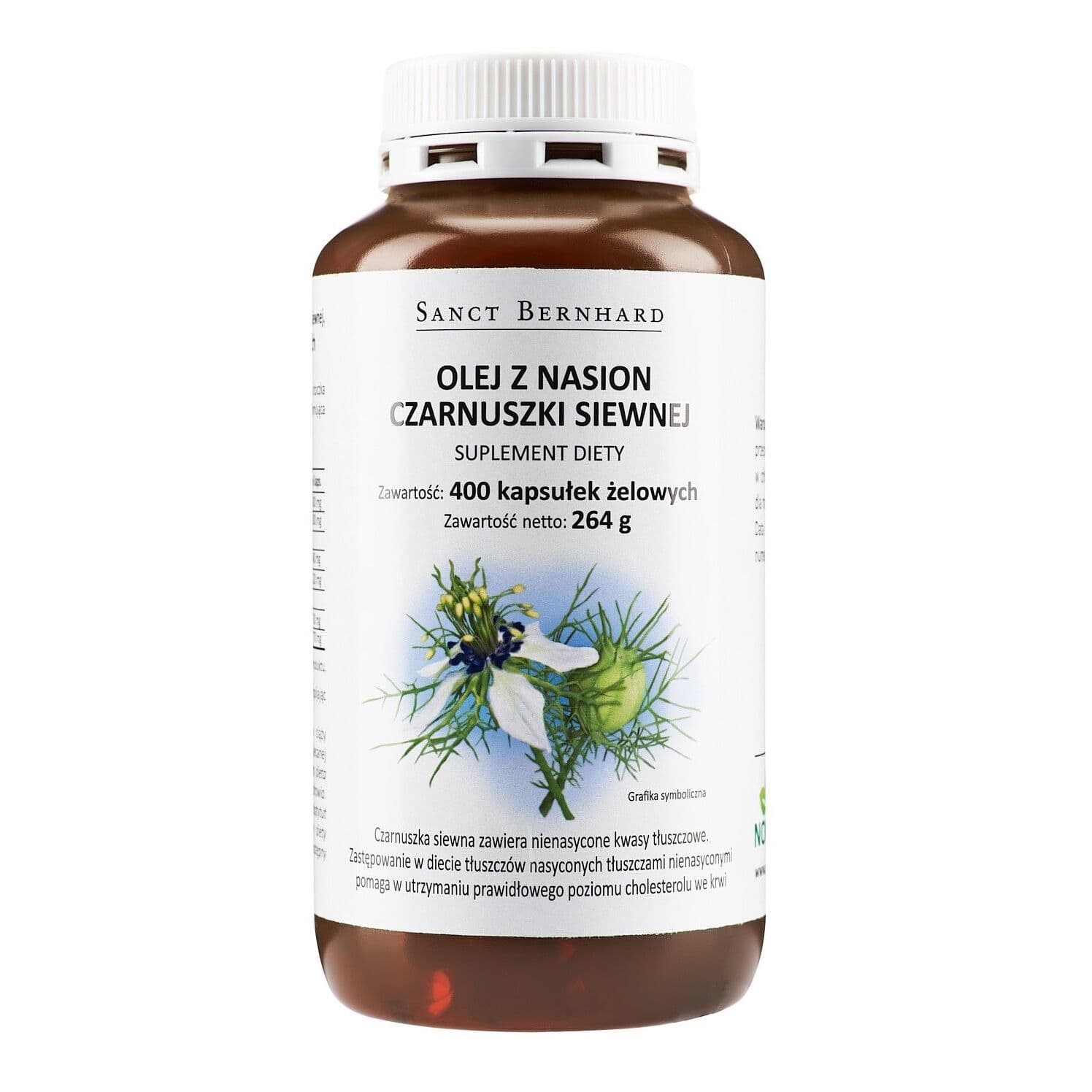 KRAUTERHAUS SANCT BERNHARD Black Cumin Oil Mono Capsules (400 caps)