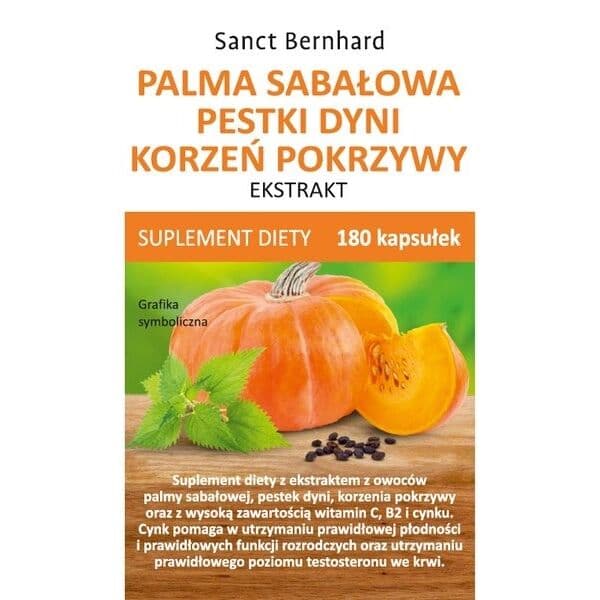 KRAUTERHAUS SANCT BERNHARD Sabal palm, pumpkin seed, nettle root extract (180 caps)