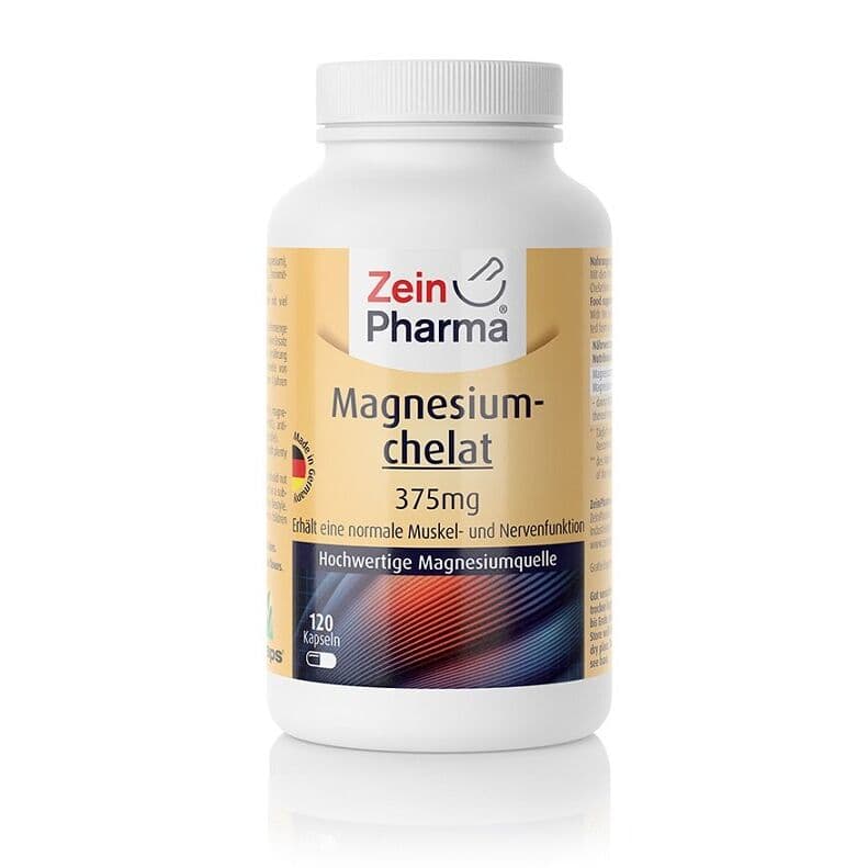 Magnesium Chelate, 375mg - 120 capsules