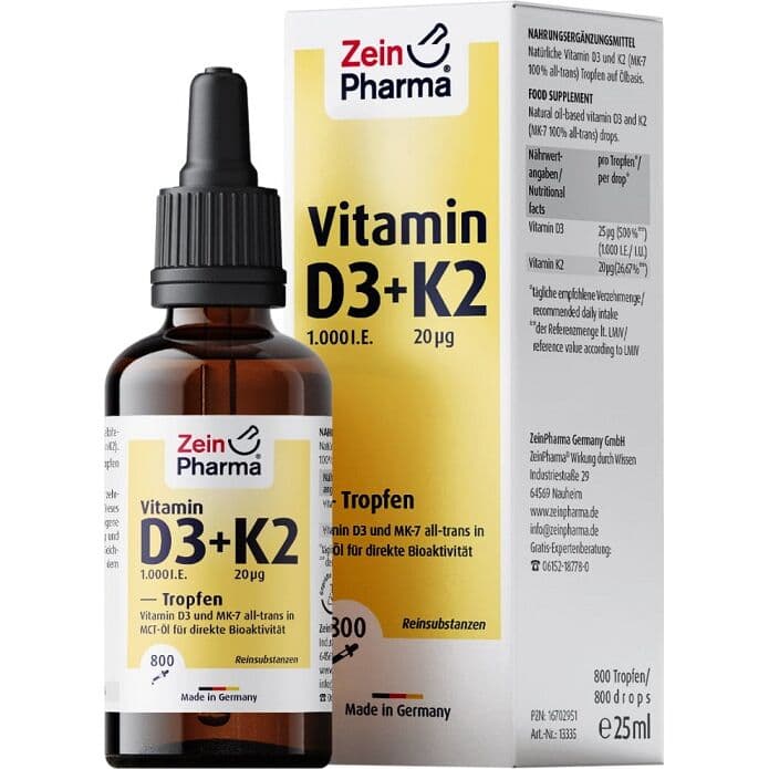 Vitamin D3 + K2 – 25 ml.