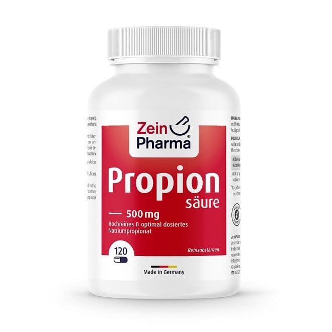 Zein Pharma – Propionic Acid, 500mg – 120 capsules