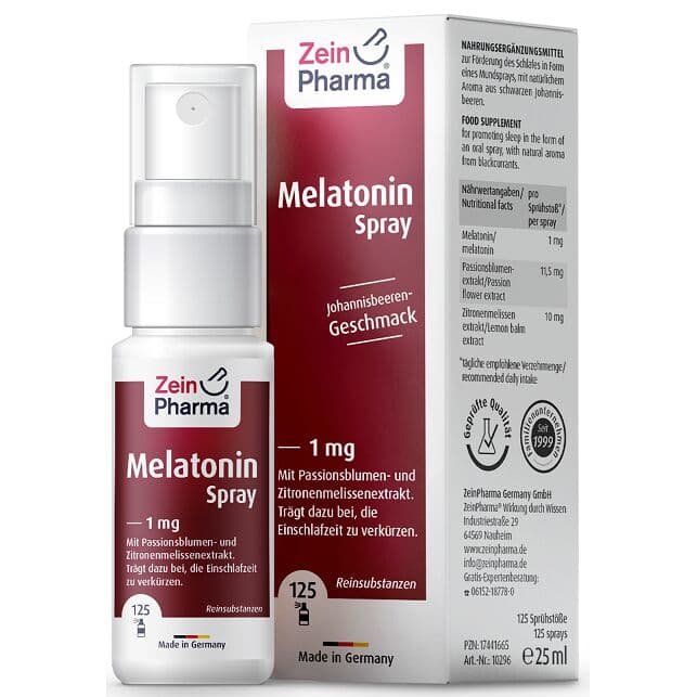 Melatonin Spray, 1mg – 25 ml.