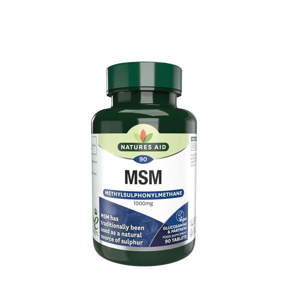 Natures Aid MSM 1000 mg (90 tabletter)