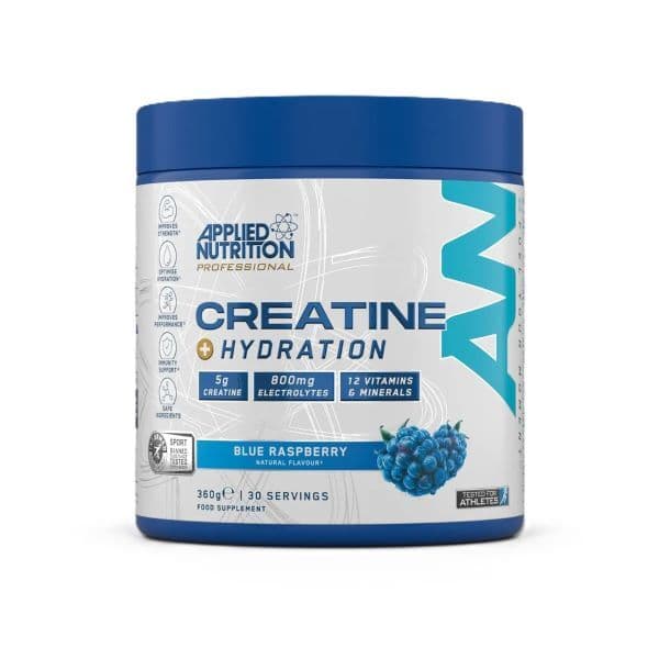 Creatine + Hydration, Blue Raspberry - 360g