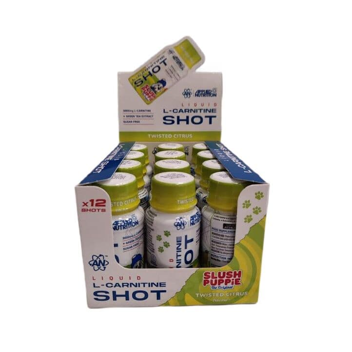 Applied Nutrition – Liquid L-Carnitine Shot, Slush Puppie Twisted Citrus – 12 x 60 ml