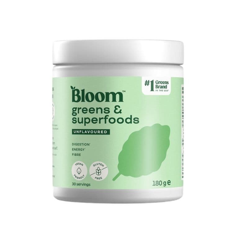 Bloom – Greens & Superfoods, Unflavored – 180g