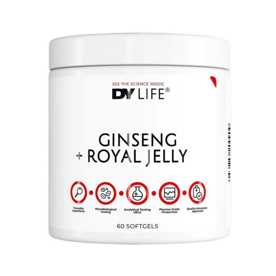 Dorian Yates – DY LIFE Ginseng + Royal Jelly – 60 softgels