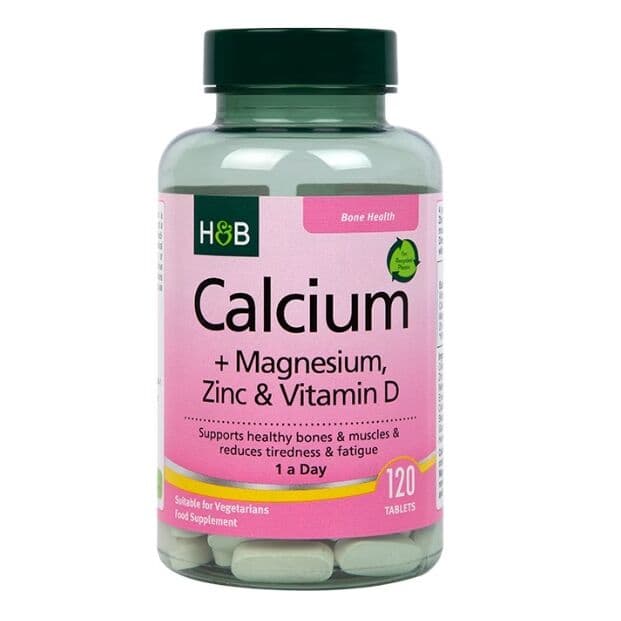 Calcium + Magnesium, Zinc & Vitamin D – 120 tabs