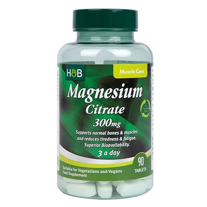 Magnesium Citrate, 300mg – 90 tabs