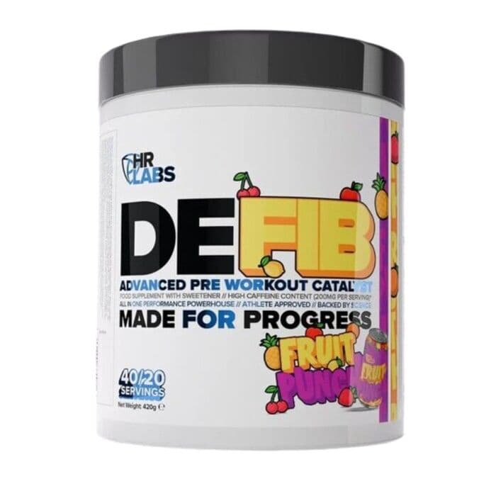 HR Labs – Defib Advanced Pre Workout Catalyst, Fruit Punch – 420g