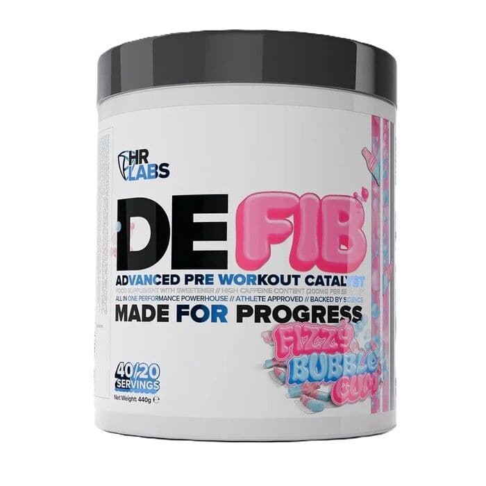HR Labs – Defib Advanced Pre Workout Catalyst, Fizzy Bubble Gum – 440g
