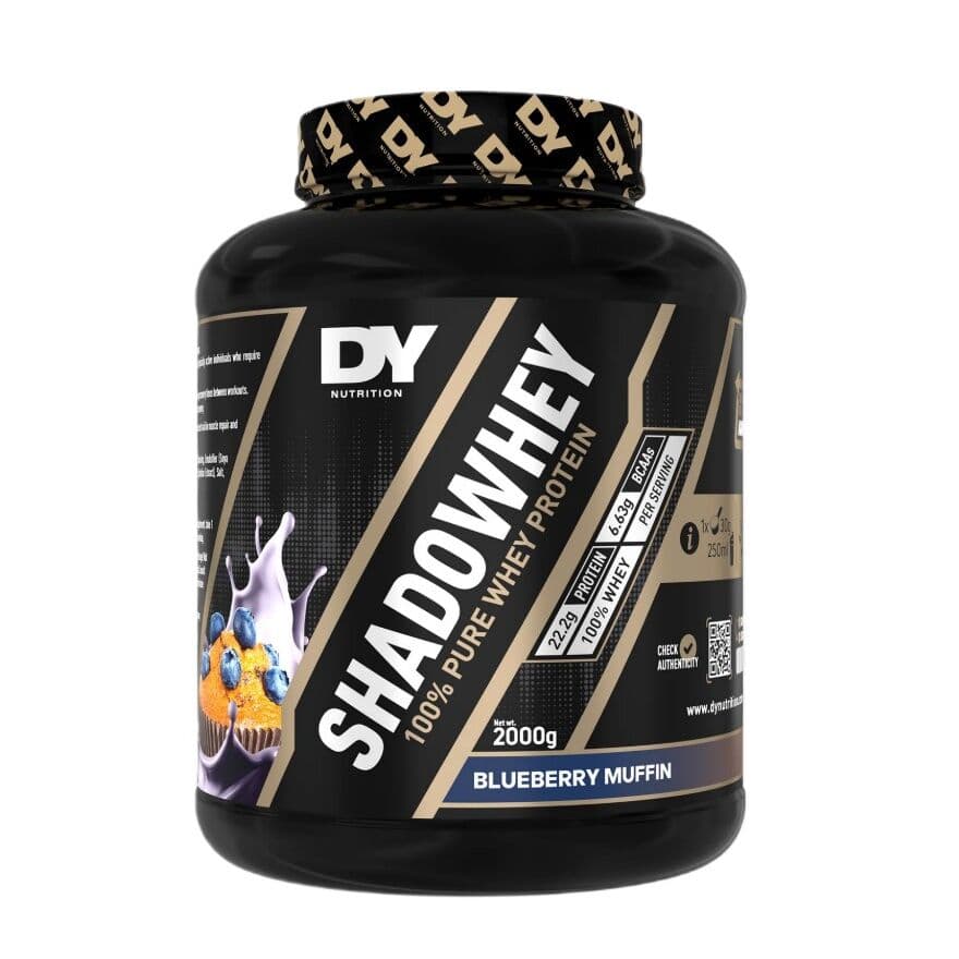 ShadoWhey 100% Pure Whey Protein, Blueberry Muffin - 2000g