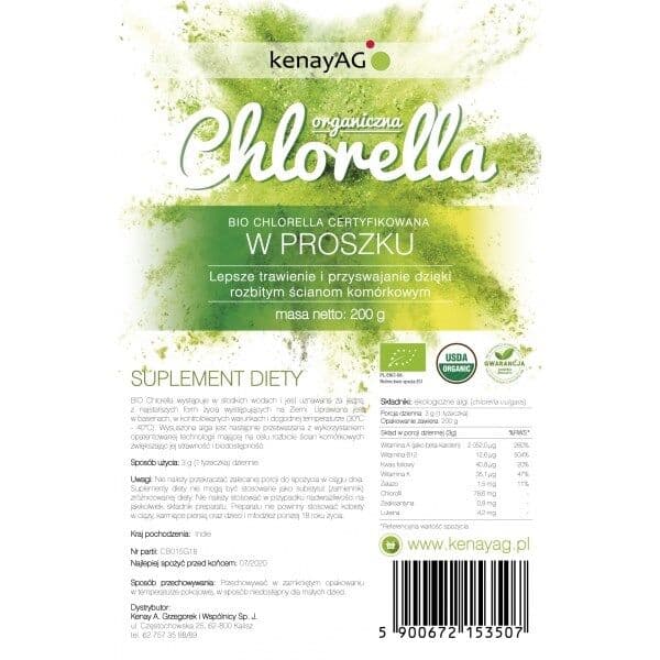 KENAY Chlorella Organic Powder (200 g / 7,055 oz.)