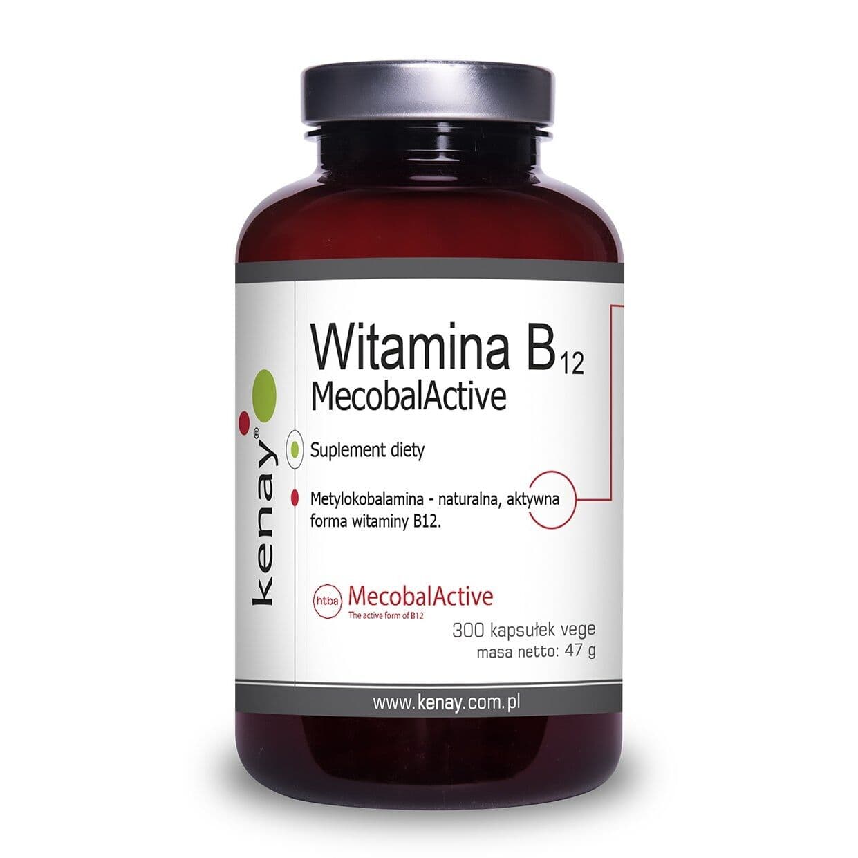 KENAY Vitamin B12 (methylcobalamin) MecobalActive (300 caps)