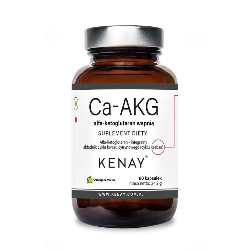 KENAY Ca-AKG calcium alpha-ketoglutarate (60 caps)