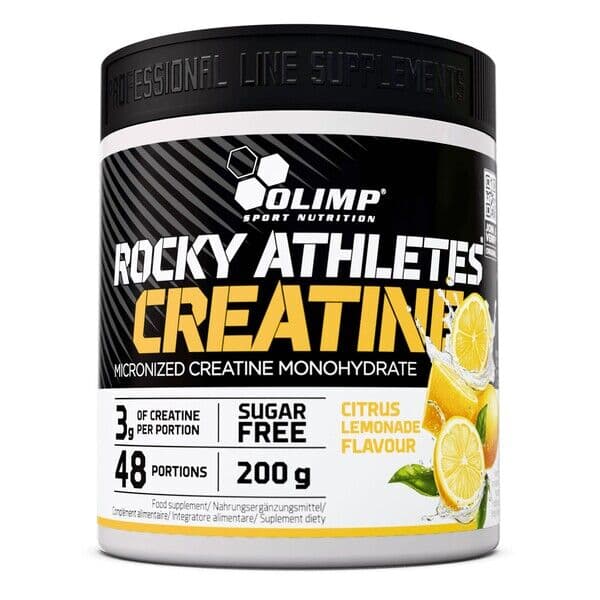 Rocky Athletes Creatine, Citrus Lemonade – 200g