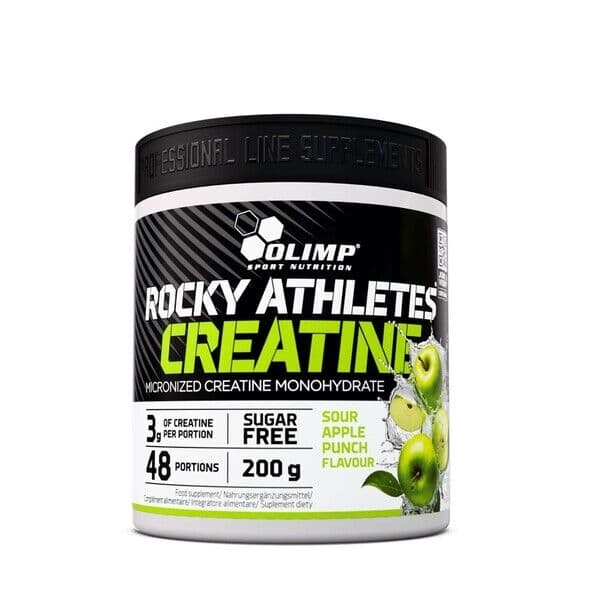 Rocky Athletes Creatine, Sour Apple Punch – 200g