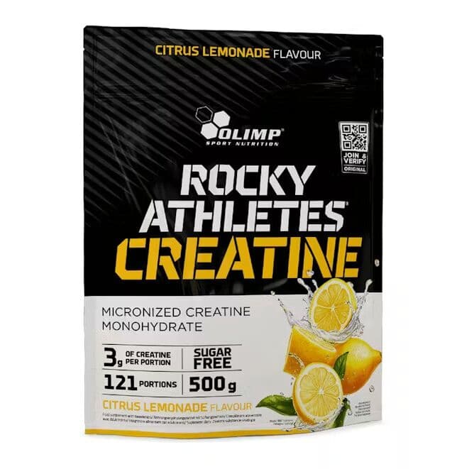 Rocky Athletes Creatine, Citrus Lemonade – 500g