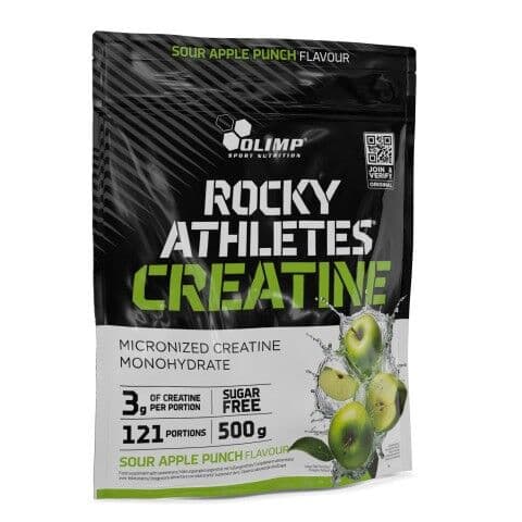 Rocky Athletes Creatine, Sour Apple Punch – 500g