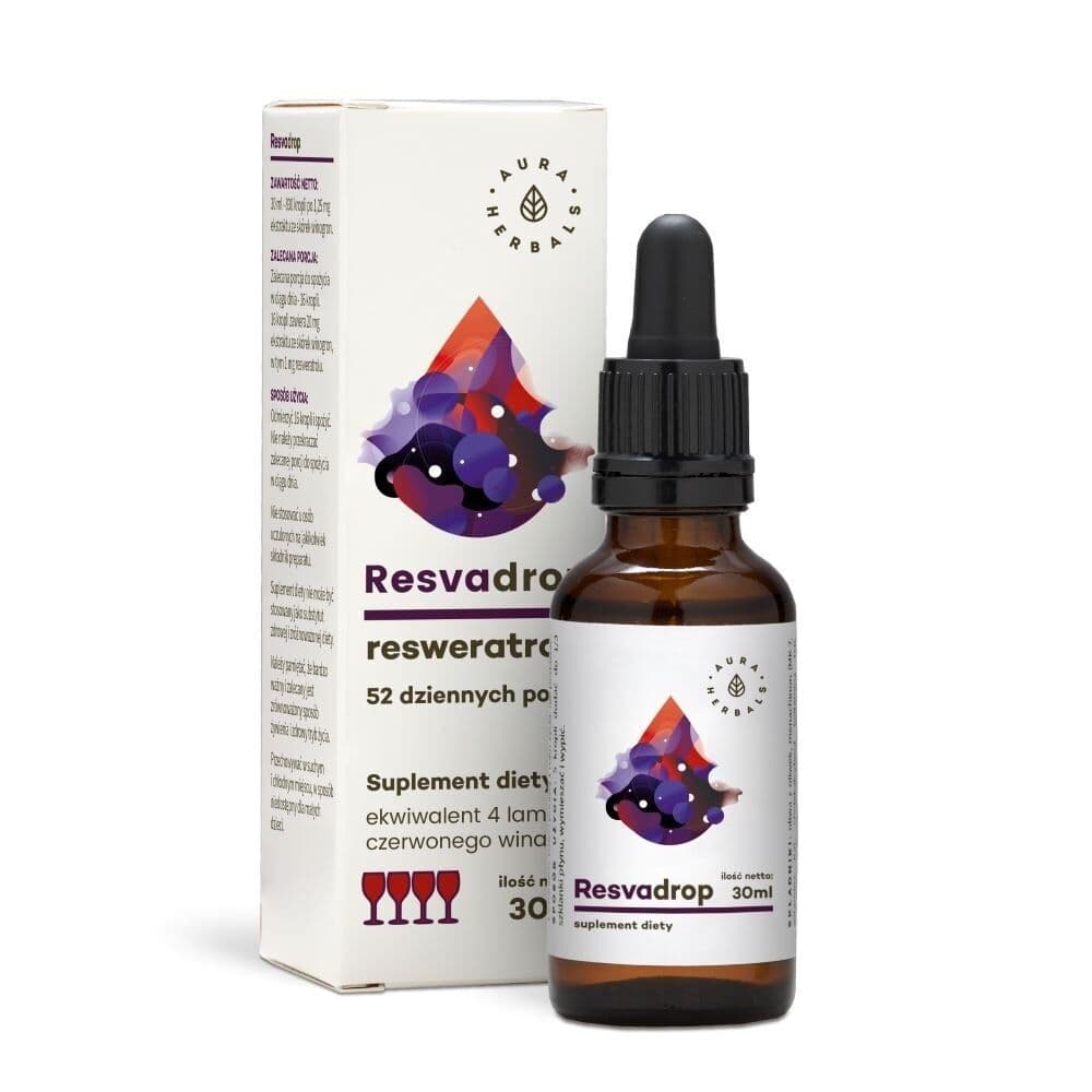 AURA HERBALS Resvadrop, resveratrol (30 ml / 1 fl. oz.)