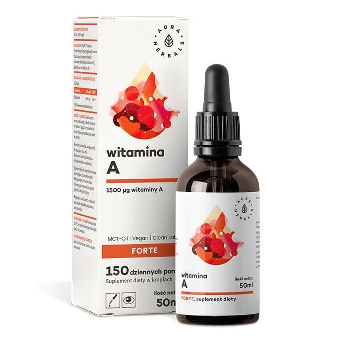 AURA HERBALS Vitamin A FORTE, MCT-Oil (50 ml / 1,69 fl. oz.)