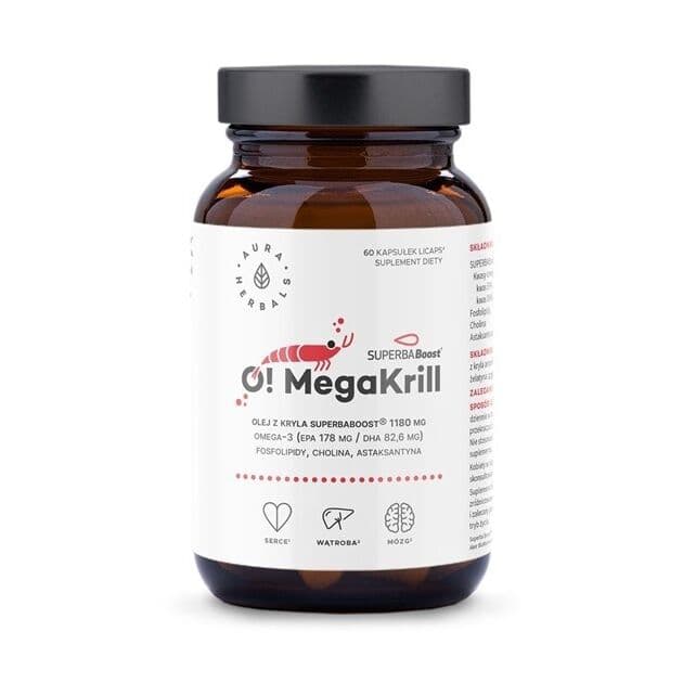 AURA HERBALS O! MegaKrill 1180 mg (60 caps.)