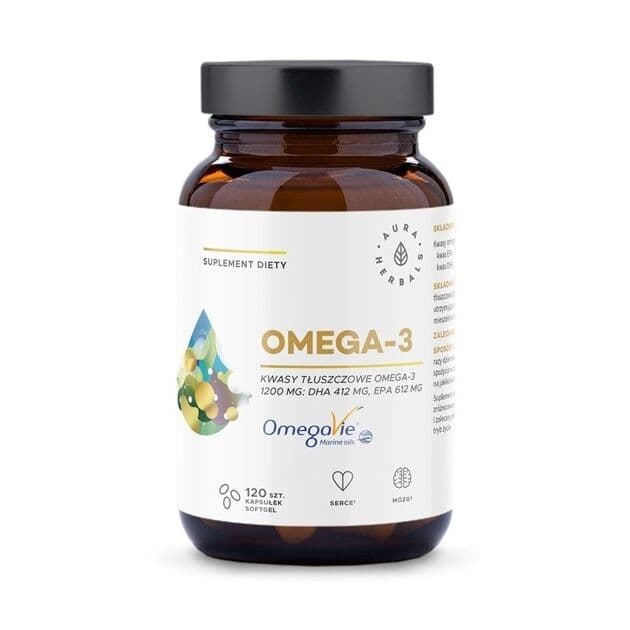 AURA HERBALS Omega-3 1200 mg (120 caps.)