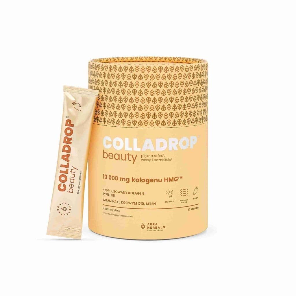 AURA HERBALS Colladrop® Beauty, HMG™ collagen 10000 mg, mango, sachets (30 pcs)