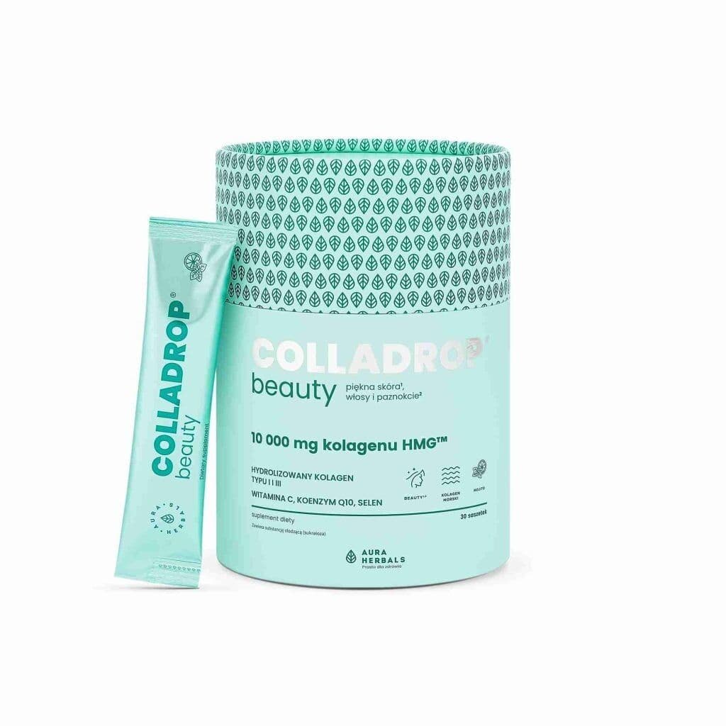 AURA HERBALS Colladrop® Beauty, HMG™ collagen 10000 mg, mojito, sachets (30 pcs)