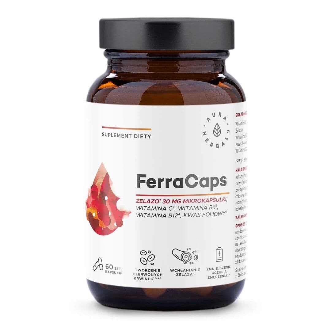 AURA HERBALS FerraCaps Iron (60 caps)