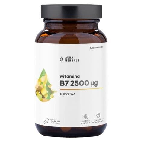 AURA HERBALS B7 2500 µg, biotin (120 caps)