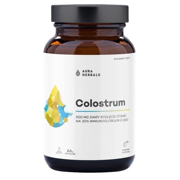 AURA HERBALS Colostrum 500 mg, sour lemon (66 g)