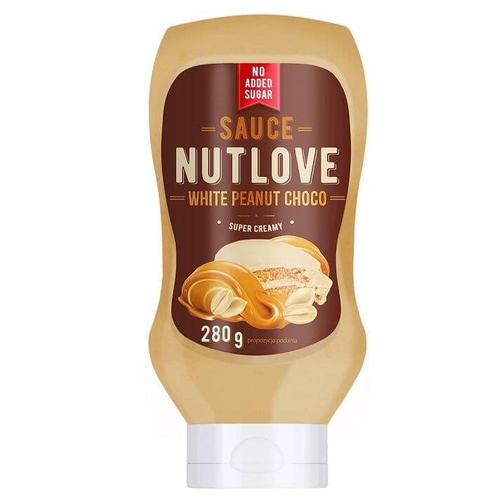 Nutlove Sauce, White Peanut Choco - 280 ml.